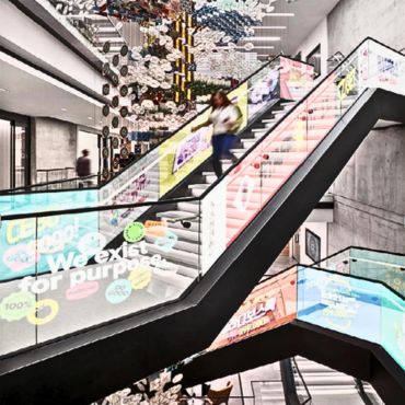 transparent film LED for Glass Handrail
