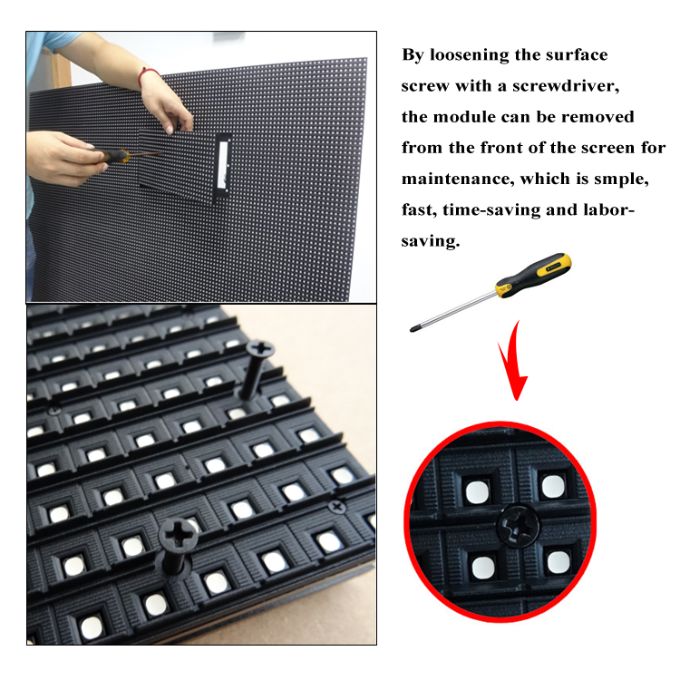 Front screw LED Display module